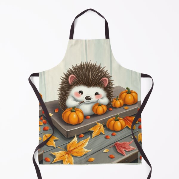 Artikelvorschau, Niedliche Igel-Kürbis-Kunst im Herbst – Gemütliches Herbst-Ästhetik-Design entworfen und verkauft von ArmaanArts.