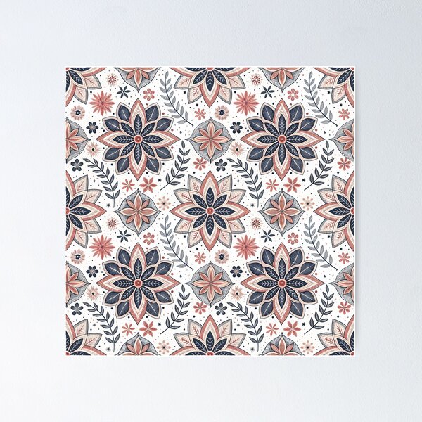 Item preview, Nordic Rosette Party Borders | Scandinavian Folk Design designed and sold by Shuga-Design.