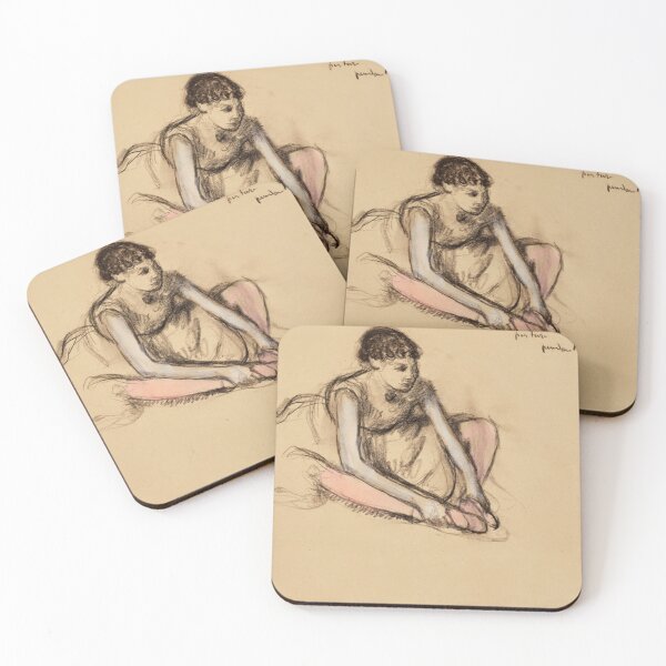 Item preview, Danseuse Assise by Edgar Degas: Impressionist Ballet Study Poster designed and sold by artofuniverse.