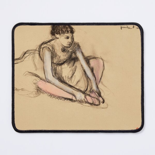 Item preview, Danseuse Assise by Edgar Degas: Impressionist Ballet Study Poster designed and sold by artofuniverse.