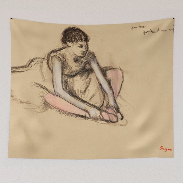 Item preview, Danseuse Assise by Edgar Degas: Impressionist Ballet Study Poster designed and sold by artofuniverse.