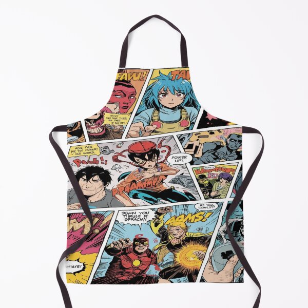 Item preview, Power Up! – Retro Comic Action Collage designed and sold by DreamistStore.