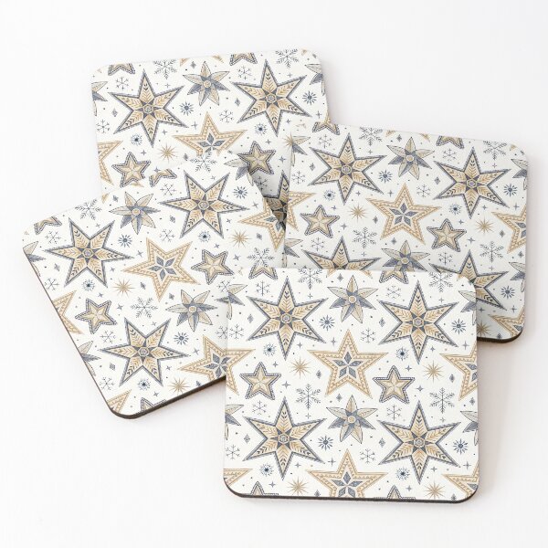 Item preview, Nordic Folk Star Borders | Scandinavian Folk Design designed and sold by Shuga-Design.