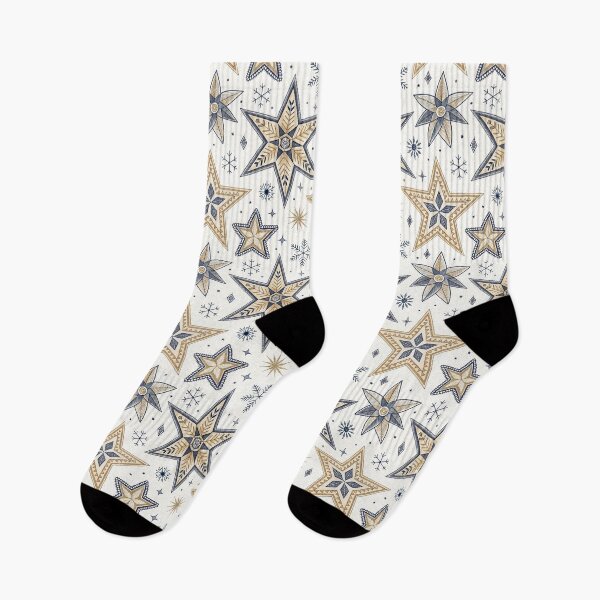 Item preview, Nordic Folk Star Borders | Scandinavian Folk Design designed and sold by Shuga-Design.