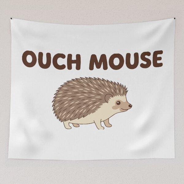 Item preview, Official Ouch Mouse Funny African Pygmy Hedgehog designed and sold by Petzzz.