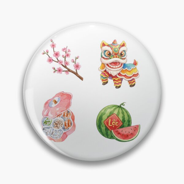 Item preview, Vietnamese Tet Holiday Illustration Bundle designed and sold by RosalinesEyes.