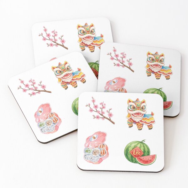 Item preview, Vietnamese Tet Holiday Illustration Bundle designed and sold by RosalinesEyes.