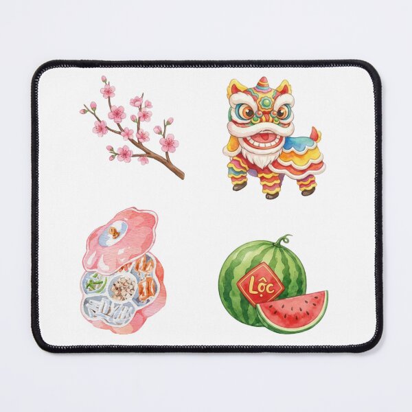 Item preview, Vietnamese Tet Holiday Illustration Bundle designed and sold by RosalinesEyes.