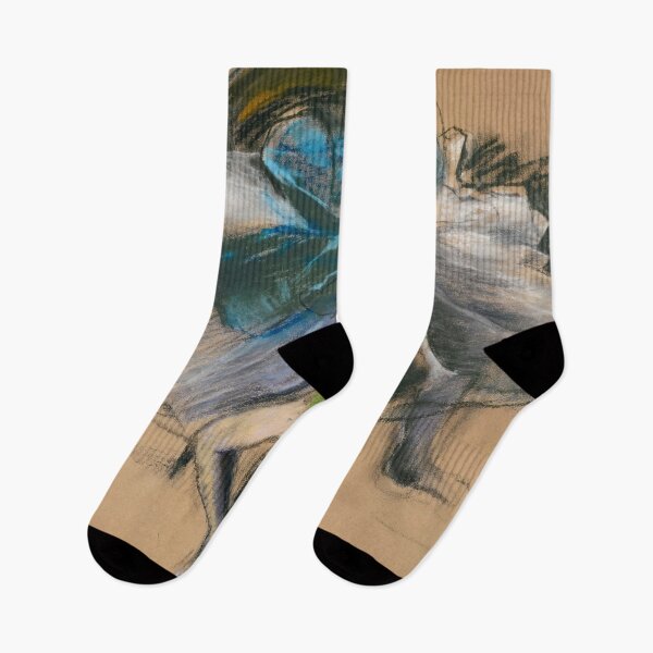 Item preview, Danseuse Rajustant Son Chausson by Edgar Degas: Ballet Impressionist Poster designed and sold by artofuniverse.