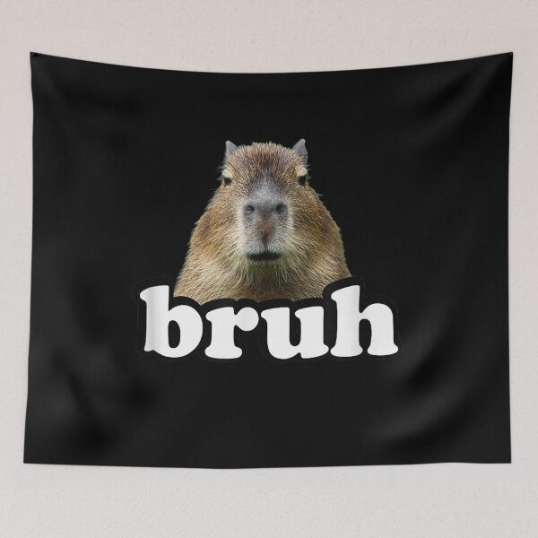 Item preview, Funny Capybara Gifts Graphic Tee Shirts & Hoodies Meme Lover Bruh Capybara Art for Men Women Kids , Capybara Gift Lover  designed and sold by DZIRI NAJAT.