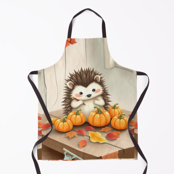 Artikelvorschau, Gemütliche Herbst-Igel-Illustration – Niedliche Kürbiszeit-Kunst entworfen und verkauft von ArmaanArts.