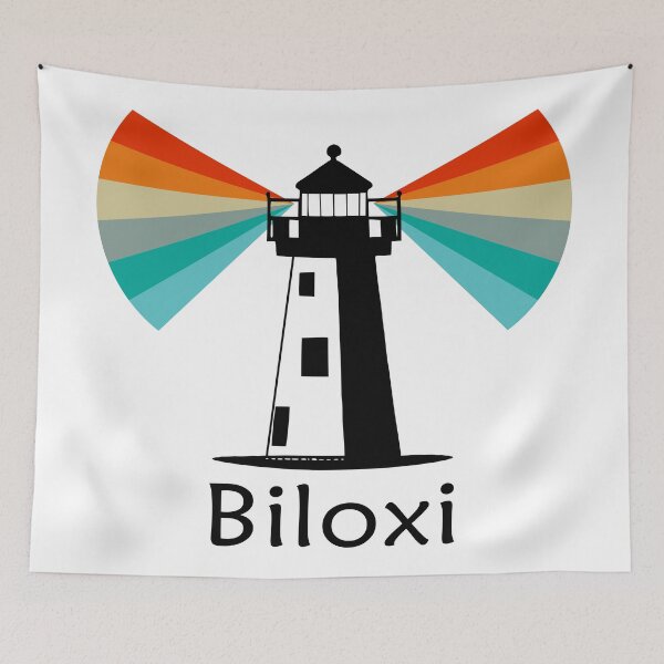 Item preview, Biloxi Mississippi Lighthouse Rainbow designed and sold by Esskay Designs.