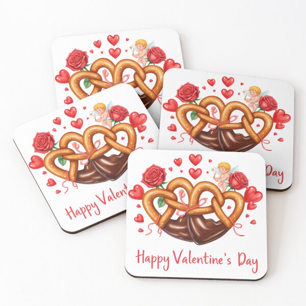 Item preview, Tied in Love - Chocolate Dipped Pretzel Hearts designed and sold by Sitred123.