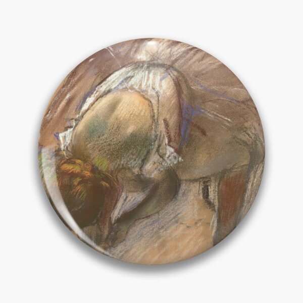 Item preview, Danseuse Rajustant Son Chausson by Edgar Degas: Ballet Impressionist Poster designed and sold by artofuniverse.