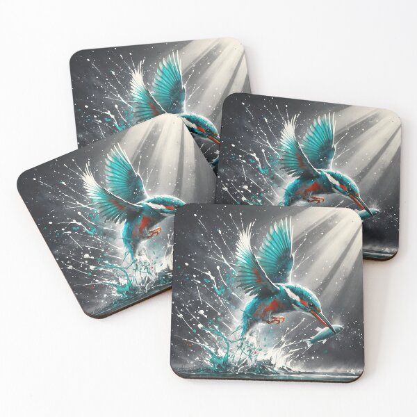 Item preview, Kingfisher Catching Fish, Ai Generated Art  designed and sold by ACC .