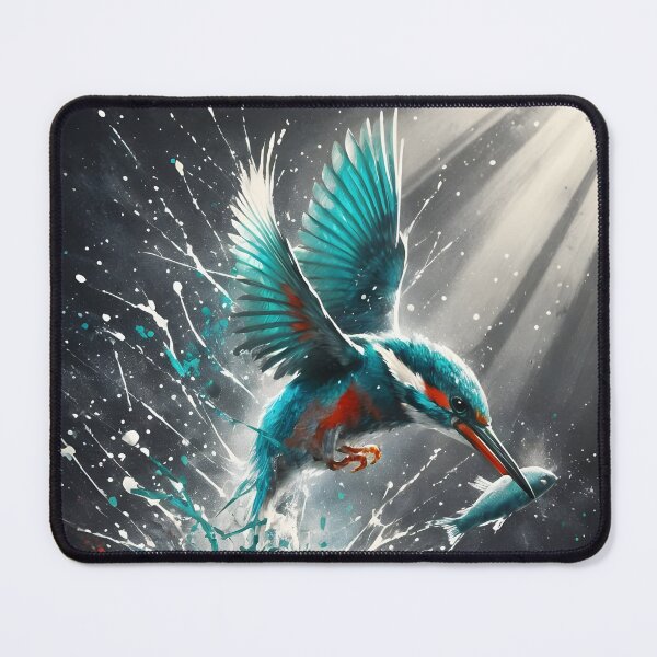 Item preview, Kingfisher Catching Fish, Ai Generated Art  designed and sold by ACC .