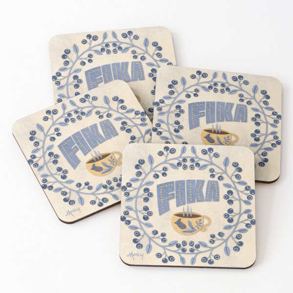 Item preview, FIKA Coffee Art designed and sold by MarcyBrennanArt.