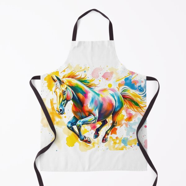 Item preview, Vivid Multicolored Galloping Horse designed and sold by cuprum.