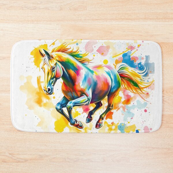 Item preview, Vivid Multicolored Galloping Horse designed and sold by cuprum.