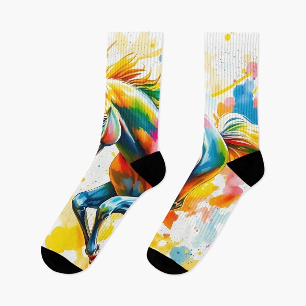 Item preview, Vivid Multicolored Galloping Horse designed and sold by cuprum.