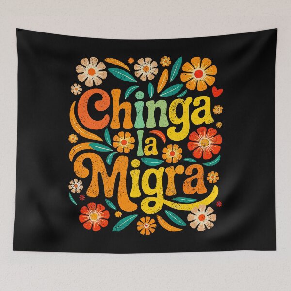 Item preview, Chinga La Migra Boho Floral designed and sold by MackenzieBin.