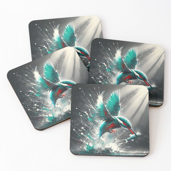 Item preview, Kingfisher Catching Fish, Ai Generated Art  designed and sold by ACC .