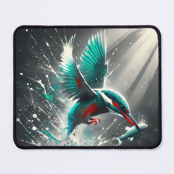 Item preview, Kingfisher Catching Fish, Ai Generated Art  designed and sold by ACC .