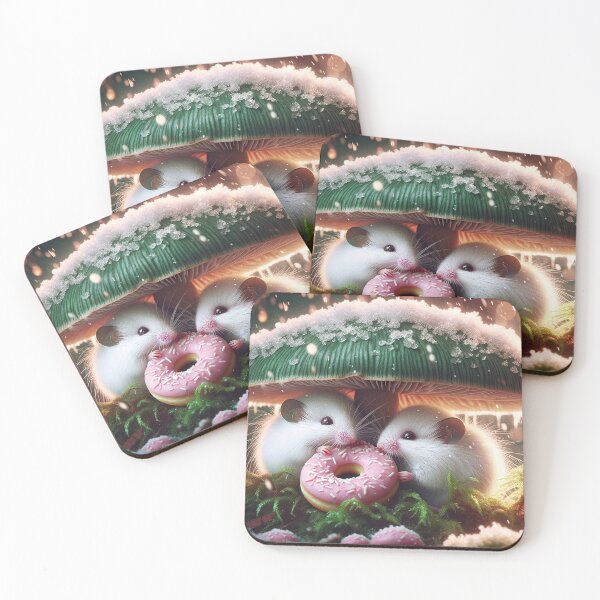 Item preview, Two Mice Eating a Doughnut designed and sold by M-Y-A-R-T-.