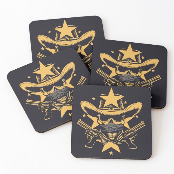 Item preview, Western Outlaw Skull with Cowboy designed and sold by AntAntXD.