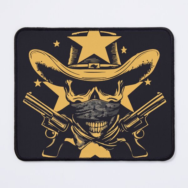 Item preview, Western Outlaw Skull with Cowboy designed and sold by AntAntXD.