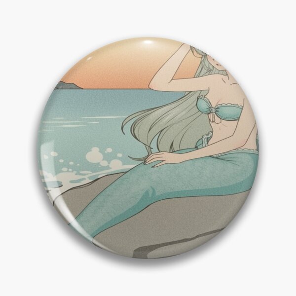 Item preview, Dreamy Anime Mermaid by the Sea designed and sold by DreamistStore.