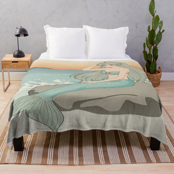 Item preview, Dreamy Anime Mermaid by the Sea designed and sold by DreamistStore.