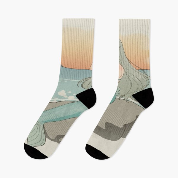 Item preview, Dreamy Anime Mermaid by the Sea designed and sold by DreamistStore.