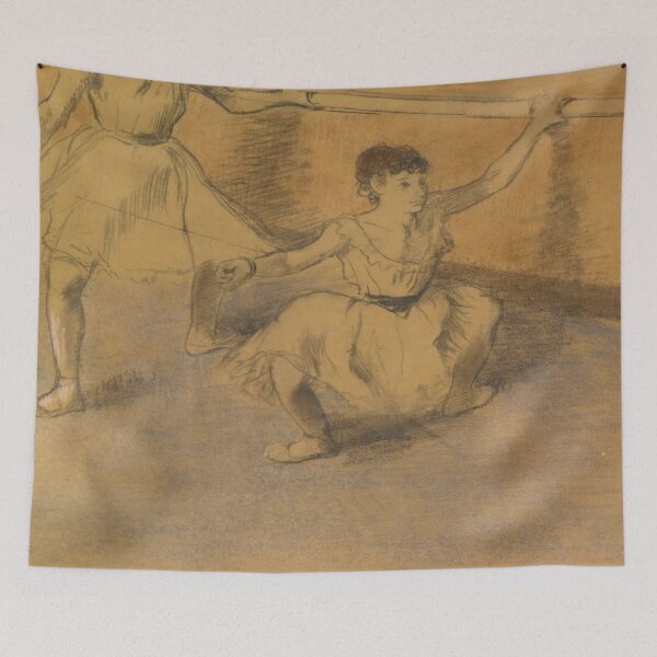 Item preview, Danseuses a La Barre by Edgar Degas: Impressionist Ballet Studio Poster designed and sold by artofuniverse.