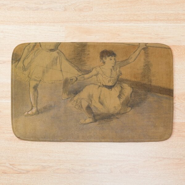 Item preview, Danseuses a La Barre by Edgar Degas: Impressionist Ballet Studio Poster designed and sold by artofuniverse.