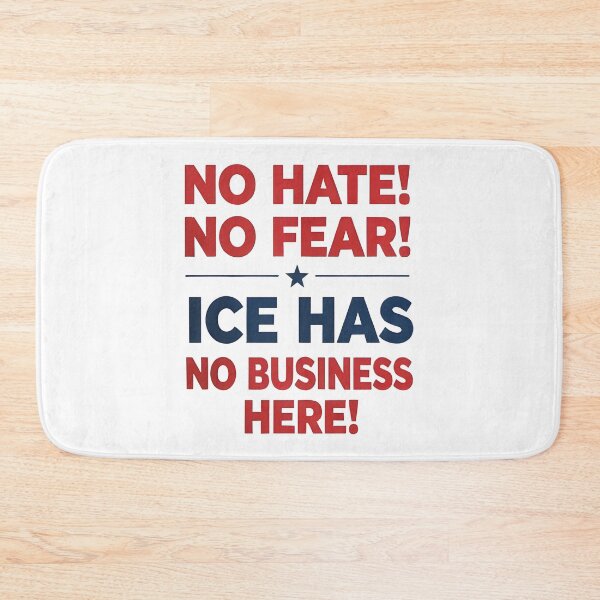 Item preview, anti ice  No hate! No fear! ICE has no business here! designed and sold by Uglyandcute.