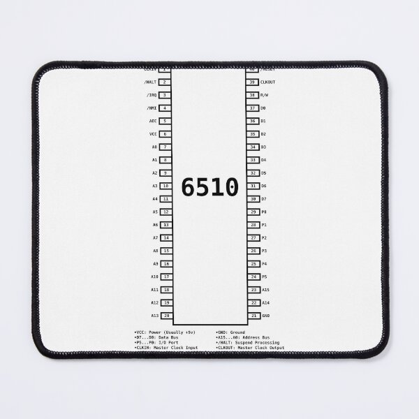 Item preview, MOS 6510 processor diagram - Black designed and sold by Jagaroth.