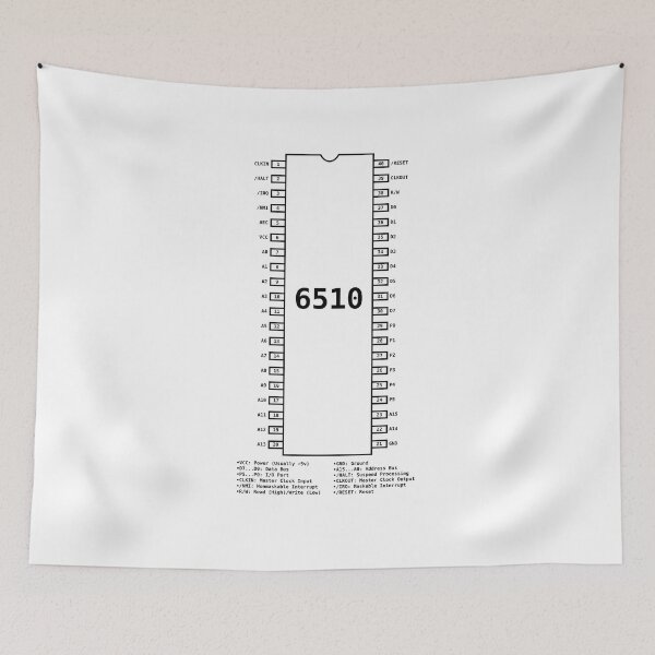 Item preview, MOS 6510 processor diagram - Black designed and sold by Jagaroth.