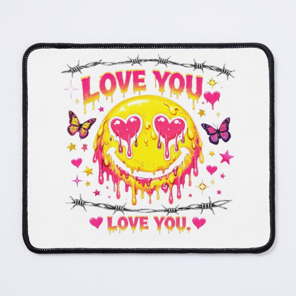 Item preview, Acid Love Smiley – Neon Streetwear Graphic T-Shirt designed and sold by KapiPrint.