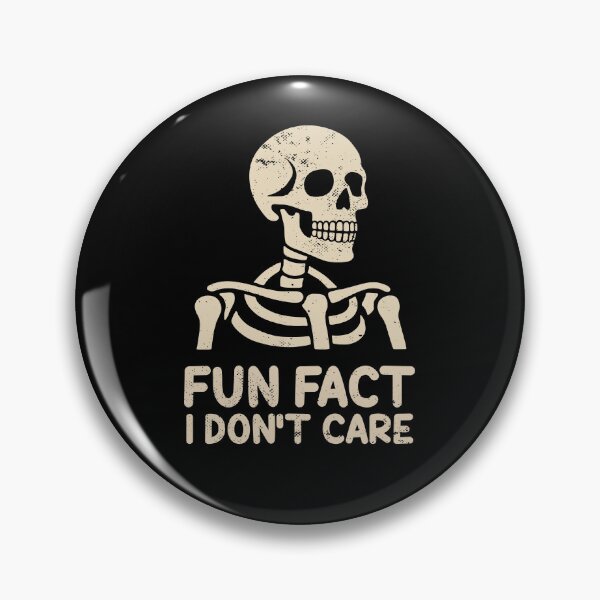 Item preview, Fun Fact I Don’t Care Skull designed and sold by NQArtist.
