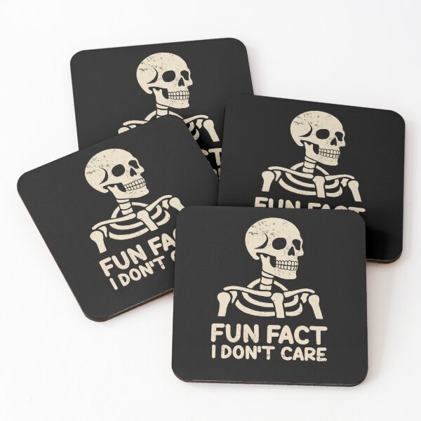 Item preview, Fun Fact I Don’t Care Skull designed and sold by NQArtist.