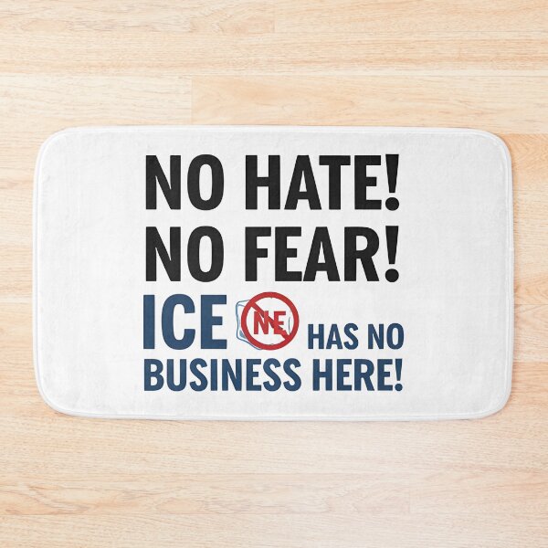 Item preview, anti ice  No hate! No fear! ICE has no business here! designed and sold by Uglyandcute.