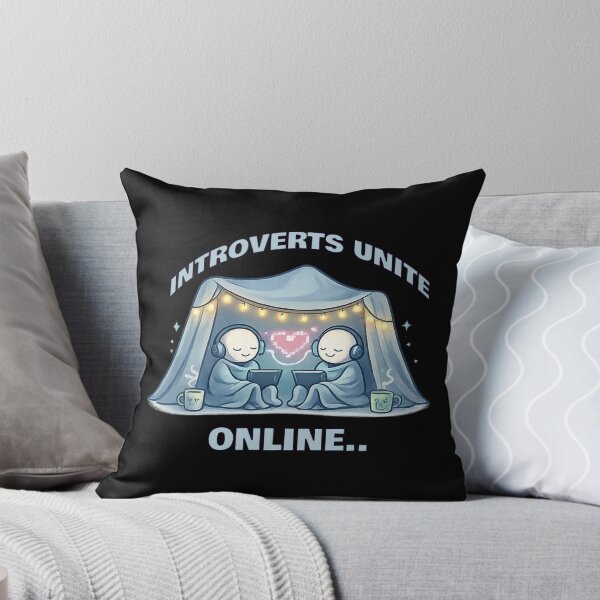 Item preview, Introverts Unite Online Funny Introvert Quote designed and sold by PunchDrop.