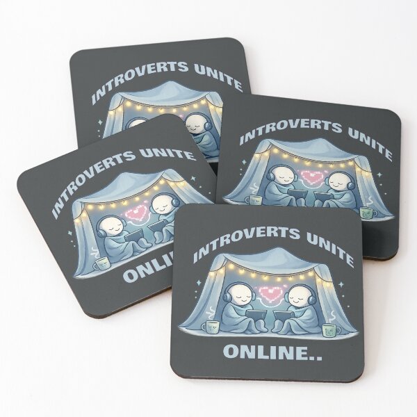 Item preview, Introverts Unite Online Funny Introvert Quote designed and sold by PunchDrop.