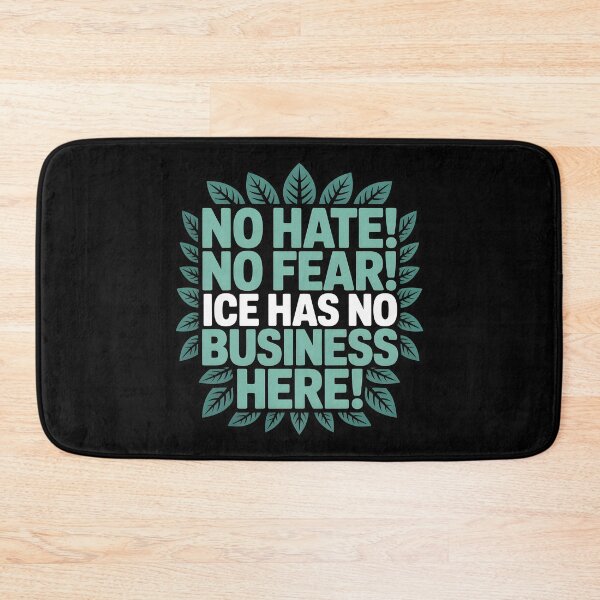 Item preview, anti ice  No hate! No fear! ICE has no business here! designed and sold by Uglyandcute.