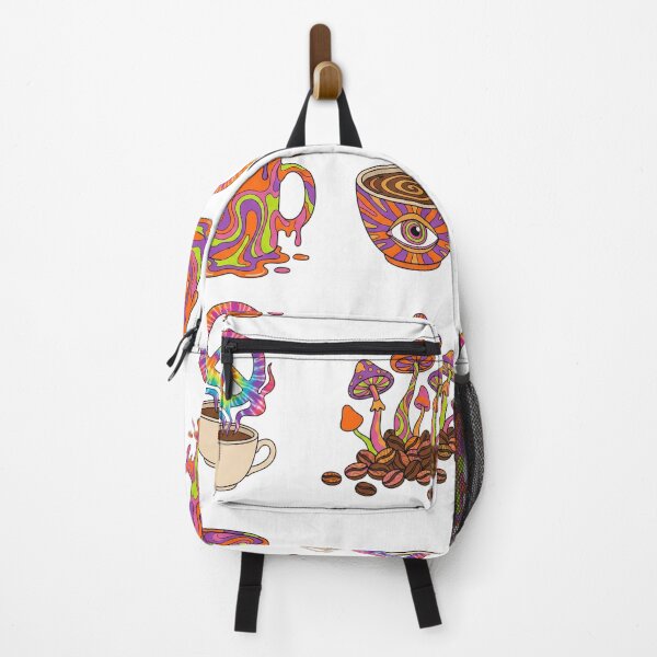 Item preview, Groovy Psychedelic Coffee and Surreal Mushroom Illustration Set designed and sold by NonditStudio.