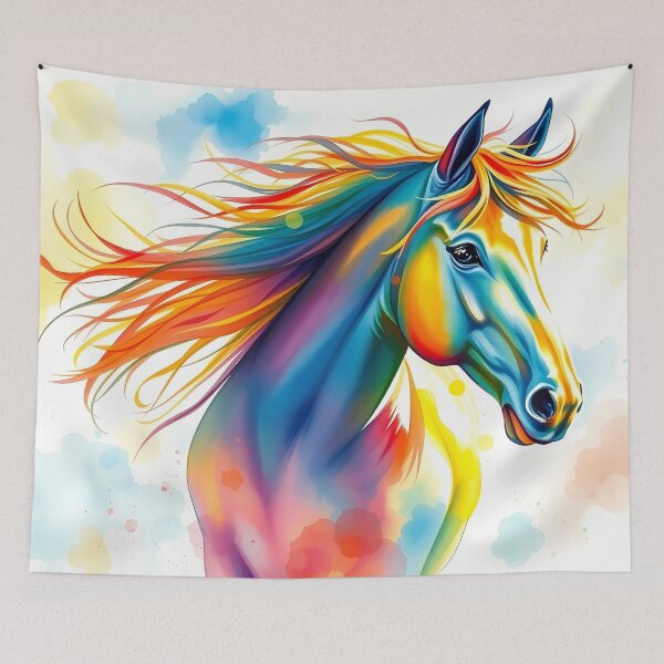 Item preview, Rainbow-Hued Majestic Horse designed and sold by cuprum.