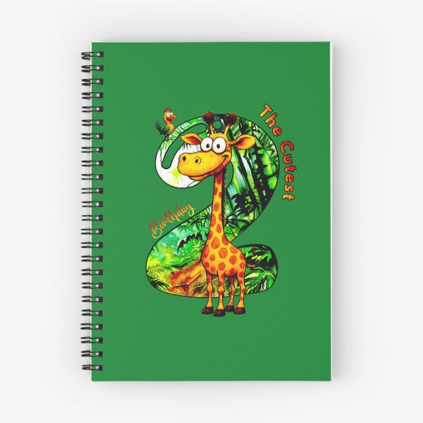 Item preview, Second Birthday - Cute Giraffe, Jungle Design for Kids designed and sold by Doodle-Bloom.