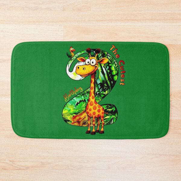 Item preview, Second Birthday - Cute Giraffe, Jungle Design for Kids designed and sold by Doodle-Bloom.