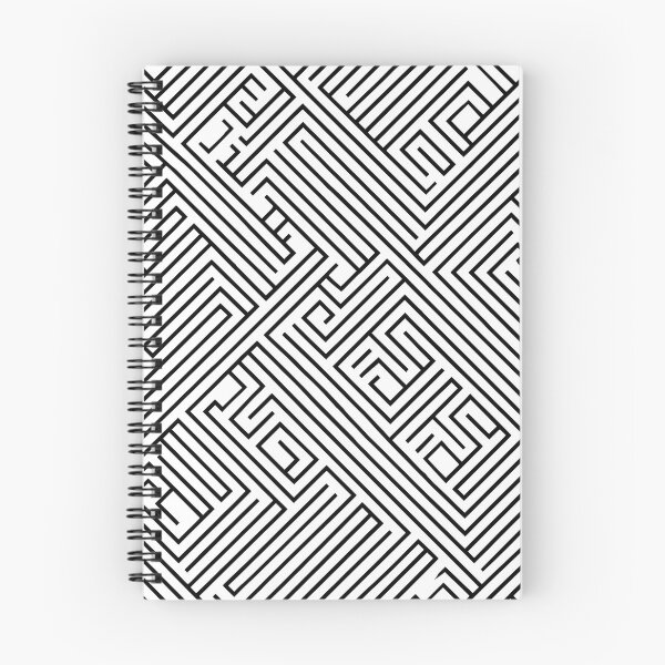 Item preview, Minimalist Black and White Maze Line Pattern designed and sold by Funnyboy88.